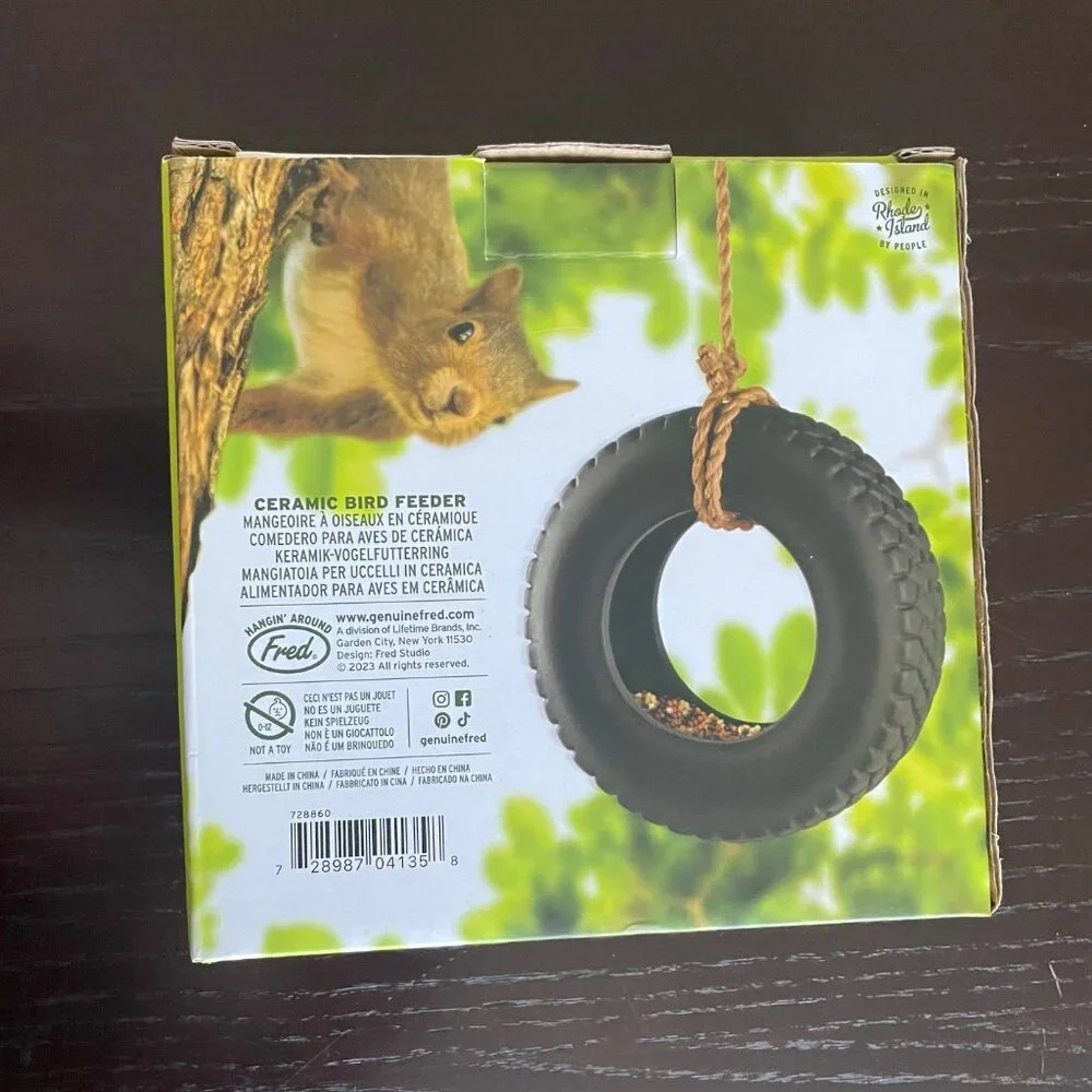 Tire Swing Bird Feeder